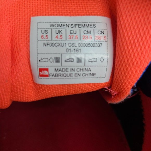 The North Face Women's 6.5 Litewave Ampere Blue Athletic Shoes Lightweight - Picture 8 of 8